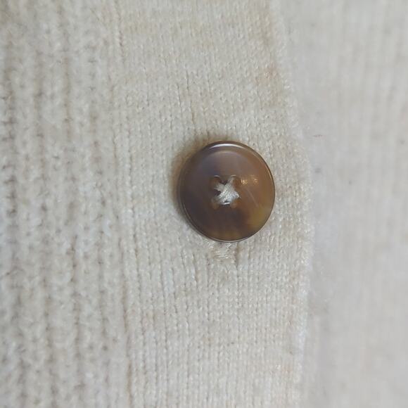 Cozy Cropped Beachy Knit Button Down Wool Blend Cardigan Women's Size XXL - Picture 5 of 8